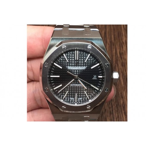Audemars Piguet Royal Oak 41mm 15400 V6F 1:1 Best Edition Black Dial on SS Bracelet A3120