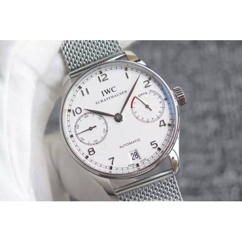 IWC Portuguese Real PR IW500114 YLF 1:1 Best Edition White Dial on SS Bracelet A52010 V3