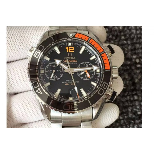 Omega Seamaster SS/SS Ceramic Bezel Black Dial A9900