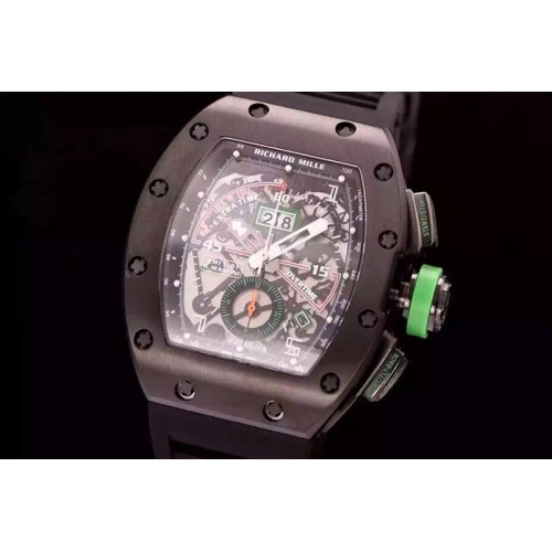 Richard Mille RM011-01 Flyback Chronograph Watches PVD/RU Asian 7750 Richard Mille RM011-01 Flyback Chronograph Watches PVD/RU Asian 7750