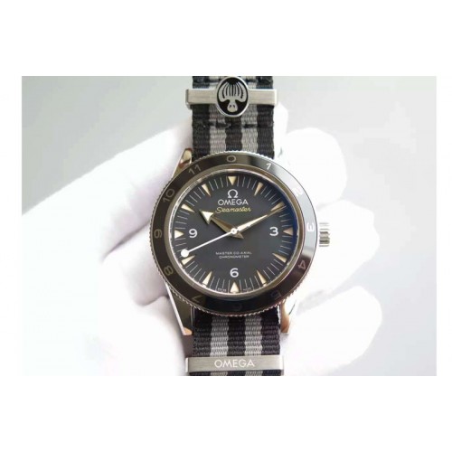 Omega Seamster 300 "Spectre" Limited Edition V6F Best Edition on "007" Nylon Strap A8400 V2