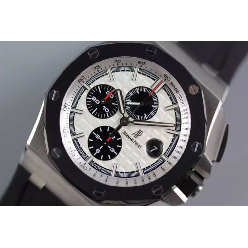 Audemars Piguet Royal Oak Offshore 44mm SS JF 1:1 Best Edition on Black Rubber Strap A3126