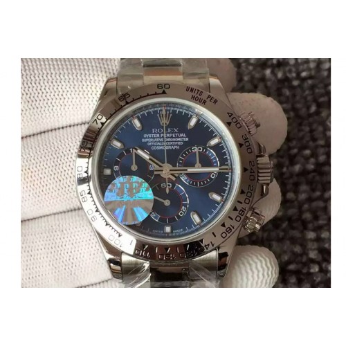Rolex Daytona 116520 JF 1:1 Best Edition Blue Dial on SS Bracelet A7750 Rolex Daytona 116520 JF 1:1 Best Edition Blue Dial on SS Bracelet A7750