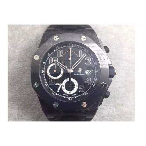 Audemars Piguet Royal Oak Offshore "GINZA 7" Forged Carbon JF Best Edition on Rubber Strap A3126 V2