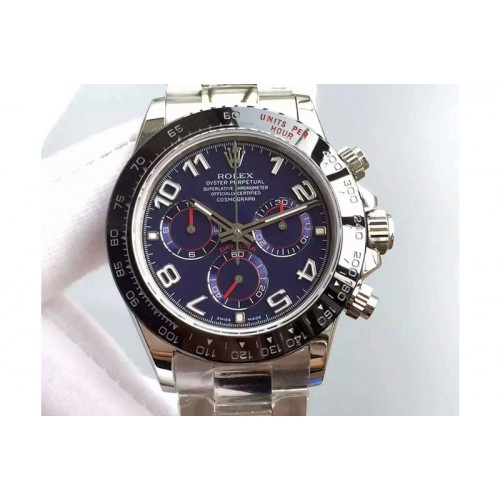 Rolex Daytona 116519 SS/CER/SS Blue Num A4130