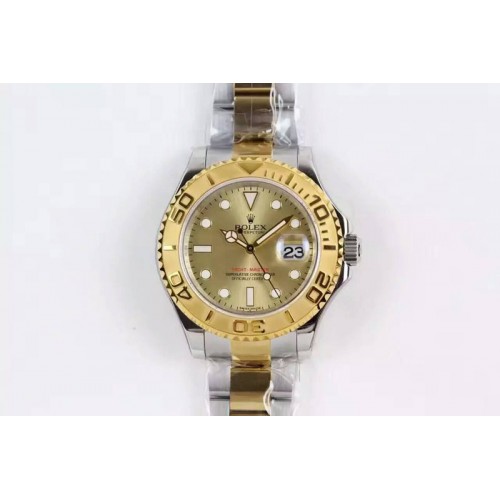 Rolex Yacht-Master 116622 JF Best Edition SS/YG Gold Dial on Bracelet A2836 Rolex Yacht-Master 116622 JF Best Edition SS/YG Gold Dial on Bracelet A2836