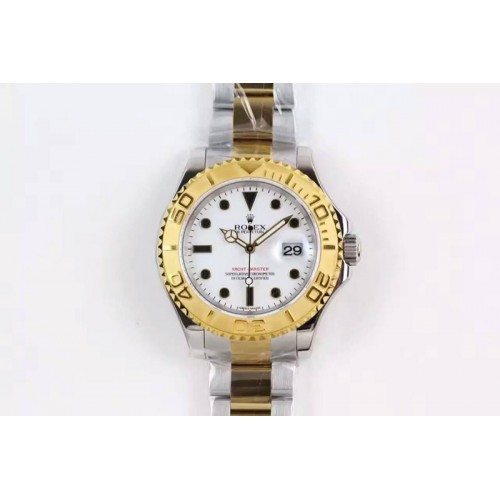 Rolex Yacht-Master 116622 JF Best Edition SS/YG White Dial on Bracelet A2836 Rolex Yacht-Master 116622 JF Best Edition SS/YG White Dial on Bracelet A2836