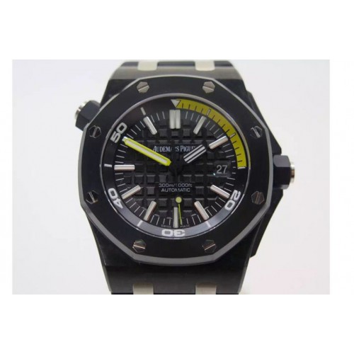 Audemars Piguet Royal Oak Offshore Diver Forged Carbon 1:1 JF Best Edition on Rubber Strap A3120 V5
