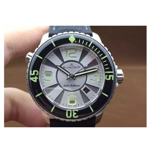 Blancpain 500 Fathoms SS/NY White Asian 2824