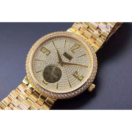 Piaget 41mm YG/YG Full Diamond A2824