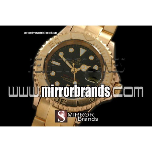 Luxury Rolex Yachtmaster  FG Black Dial Swiss Eta 2671-2