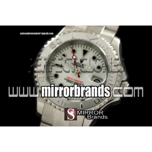 Luxury Rolex Yachtmaster  SS White Dial Swiss Eta 2671-