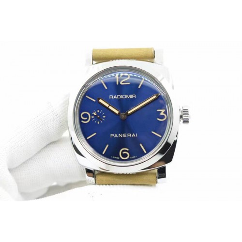 Panerai PAM 690 Q SF Best Edition Blue Dial on Thick Brown Leather Strap P.3000 Super Clone Panerai PAM 690 Q SF Best Edition Blue Dial on Thick Brown Leather Strap P.3000 Super Clone