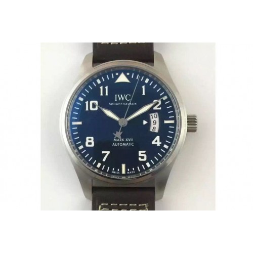 IWC Mark XVII Le Petit Prince V6F 1:1 Best Edition on Brown Leather Strap A2892 IWC Mark XVII Le Petit Prince V6F 1:1 Best Edition on Brown Leather Strap A2892