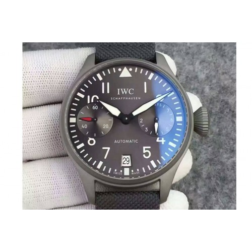 IWC BIG PILOT "PATROUILLE SUISSE" REAL PR SS ZF BEST EDITION GRAY DIAL ON NYLON LEATHER STRAP A51111 IWC BIG PILOT "PATROUILLE SUISSE" REAL PR SS ZF BEST EDITION GRAY DIAL ON NYLON LEATHER STRAP A51111
