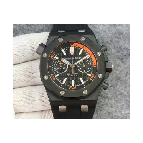 Audemars Piguet Royal Oak Offshore Diver Chronograph JH Orange Inner Black Dail A3124