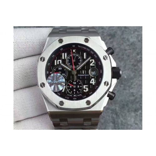 Audemars Piguet Royal Oak Offshore 2014 Black Theme JF 1:1 Best Edition on SS Bracelet A3126