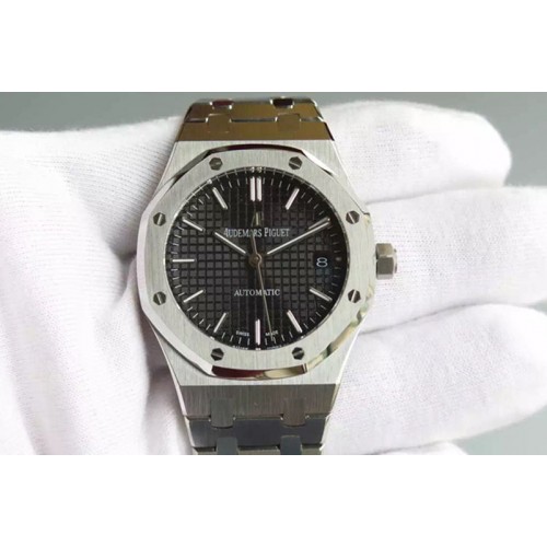Audemars Piguet Royal Oak 37mm 15450 Lite Black Dial on SS Bracelet A3120