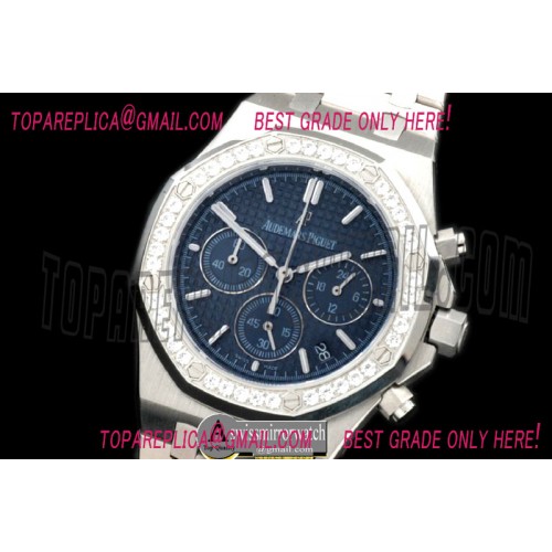 Audemars Piguet Royal Oak Chrono SS/SS Blue Jap OS20 Quartz