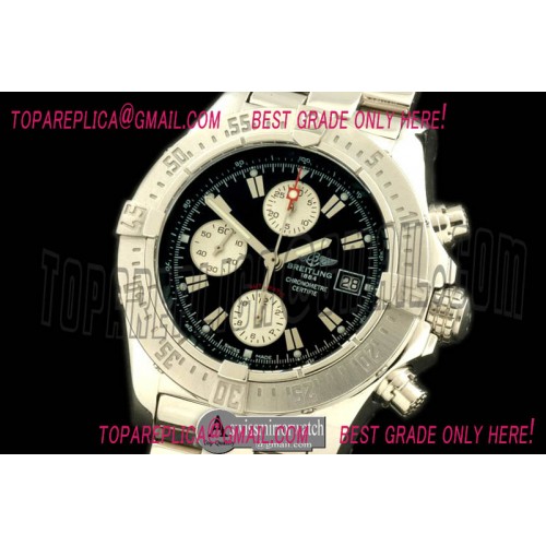 Breitling 2011 Avenger Chrono SS/SS Black A-7750 Breitling 2011 Avenger Chrono SS/SS Black A-7750