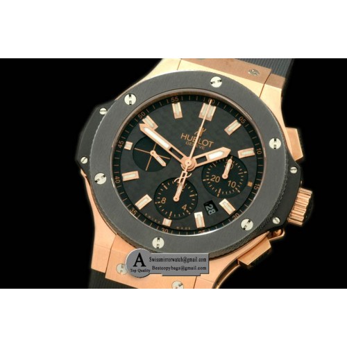 Hublot Big Bang Evolution Rose Gold/Ceramic CF Black A7750