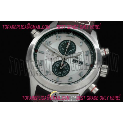IWC Spitfire Chrono SS/LE White Jap OS20 Qtz