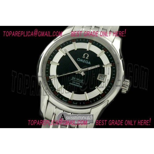Omega Deville Co Axial Auto SS/SS Black Asian 2824 Omega Deville Co Axial Auto SS/SS Black Asian 2824