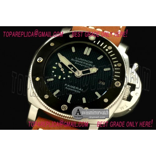 Panerai Pam 389 N Submersible Black SS/LE SG-25J Auto