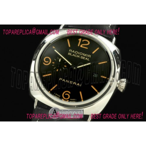 Panerai Pam 505 3 Days GMT SS/LE Black SG-25J Auto