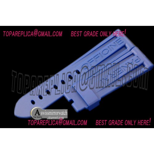 Panerai 24/22 Blue Rubber Strap for 44mm Pams