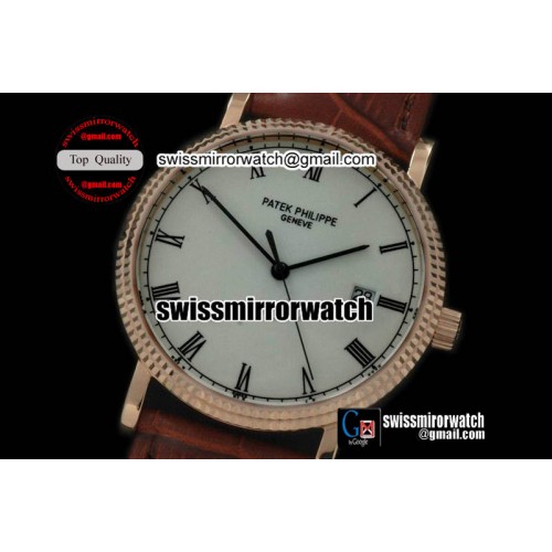 Patek Philippe Calastrava Automatic RG/LE White Asian 2824 Patek Philippe Calastrava Automatic RG/LE White Asian 2824