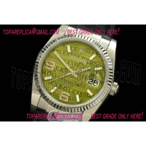 Rolex SS/LE Khaki Swiss Eta 2836/3135-Real Diamonds