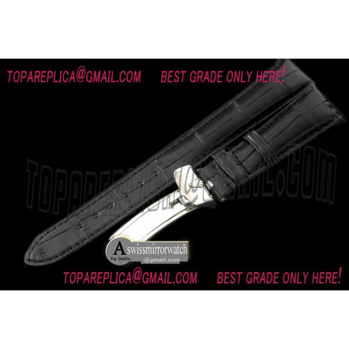 Rolex Black Croc Strap SS 20/16 / New Insignia Buckle