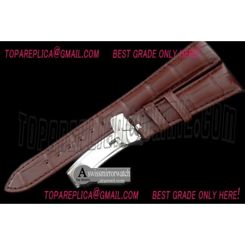 Rolex Brown Croc Strap SS 20/16 / New Insignia Buckle