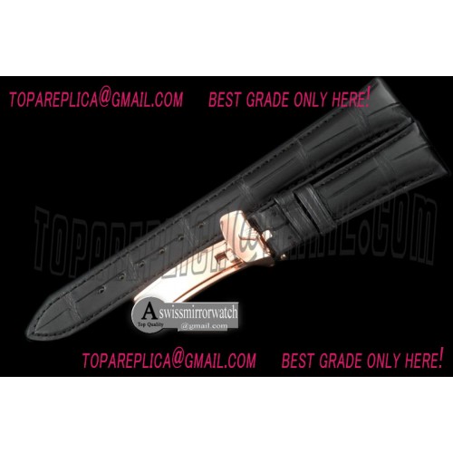 Rolex Black Croc Strap RG 20/16 / New Insignia Buckle