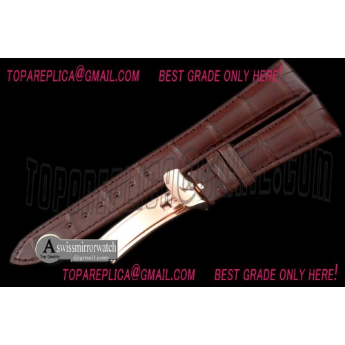 Rolex Brown Croc Strap RG 20/16 / New Insignia Buckle