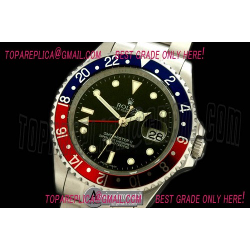 Rolex GMT II 16710 SS Blue/Red Asian 2813 21J Rolex GMT II 16710 SS Blue/Red Asian 2813 21J
