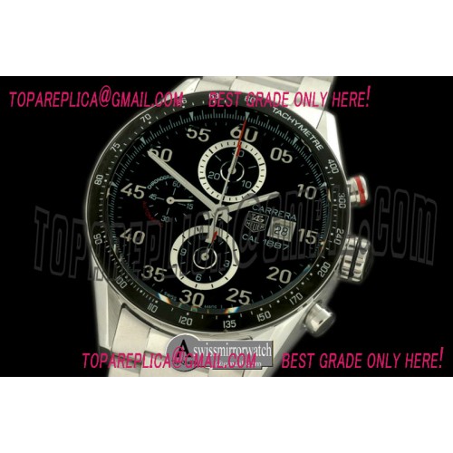 Tag Heuer Carrera 1887 Date Chrono SS/SS Black A-7750 Tag Heuer Carrera 1887 Date Chrono SS/SS Black A-7750