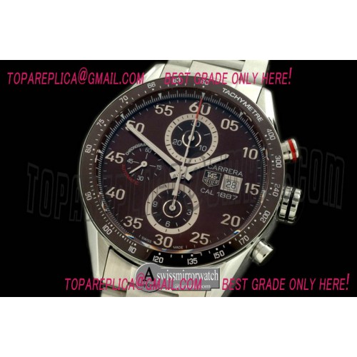 Tag Heuer Carrera 1887 Date Chrono SS/SS Brown A-7750 Tag Heuer Carrera 1887 Date Chrono SS/SS Brown A-7750