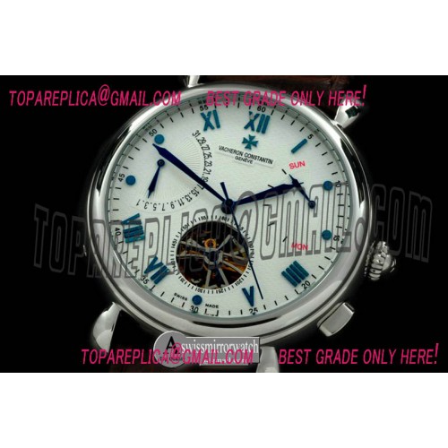 Vacheron Constantin Matle Tourbillon Calender SS/LE White Asian Auto 2813