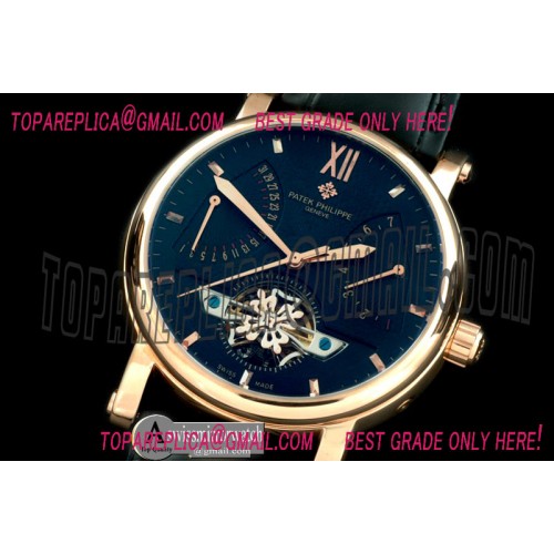Vacheron Constantin Matle Tourbillon Calender RG/LE Black Asian Auto 2813