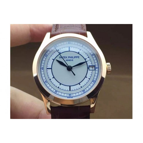 Patek Philippe 5296 Calastrava RG/LE White A324