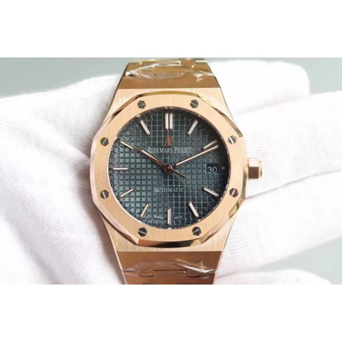 Audemars Piguet Royal Oak 37mm 15450 RG Blue Dial on RG Bracelet A3120