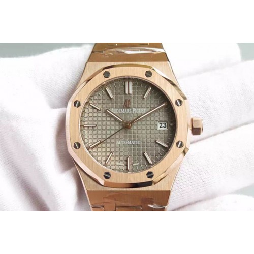 Audemars Piguet Royal Oak 37mm 15450 RG Grey Dial on RG Bracelet A3120