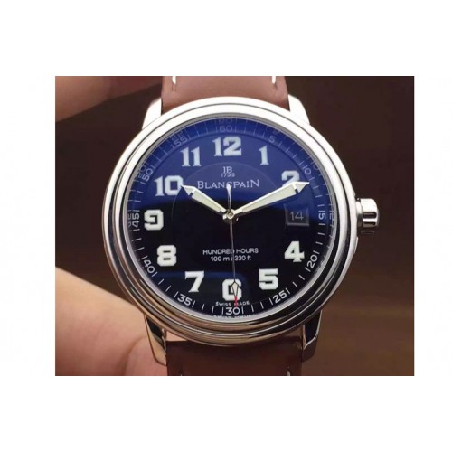 Blancpain Hours SS/LE Black Dial Brown Strap Miyota 9015