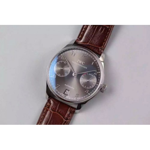 IWC Portuguese Real PR IW500106 ZF 1:1 Best Edition on Brown Leather Strap A52010