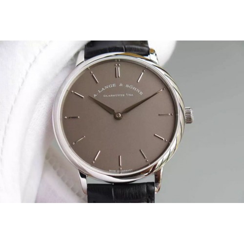 A. Lange & Sohne Classic SS/LE Grey Dial on Leather Strap M9015