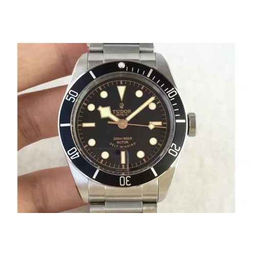 Tudor Heritage Black Bay Black ZF 1:1 Best Edition on Bracelet A2824 V5 ( Black) Free Nylon Strap