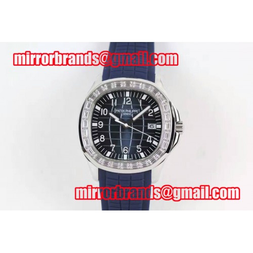 Patek Philippe Aquanaut 5167 SS/RU Blue Dial Cal.324 Mens Watches