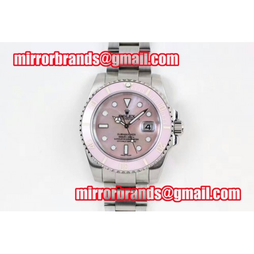 Rolex Submariner 116610 SS Pink Dial Pink Bezel on SS Bracelet A2836